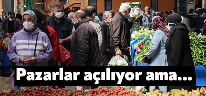 Pazar yerleri için verilen iki günlük iznin üretici ve tüketicinin