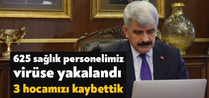 Kocaeli Üniversitesi (KOÜ) Rektörü Prof. Dr. Sadettin Hülagü, aşılamada sağlanan