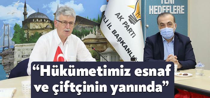 AKP Kocaeli İl Başkanı Mehmet Ellibeş, hükümetin esnafın ve vatandaşın