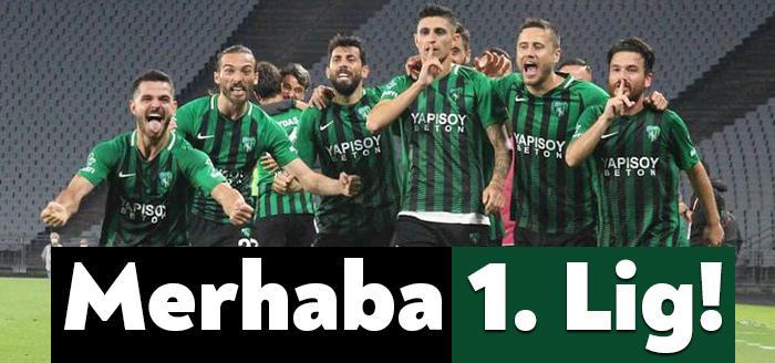 Sakaryaspor'u Play-Off final maçında 4-0 yenen yeşil siyahlı temsilcimi Kocaelispor