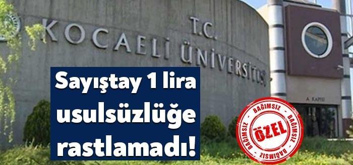 Sayıştay Kocaeli Üniversitesi ve üniversiteye ait döner sermayenin 2020 yılı