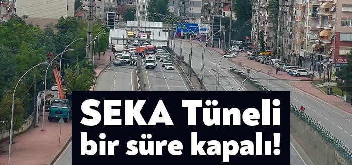Kocaeli'nin İzmit ilçesinde yer alan SEKA Tüneli'nde SEDAŞ ekipleri çalışma