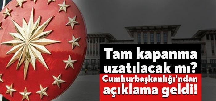 Cumhurbaşkanı Yardımcısı Fuat Oktay, tam kapanmanın uzatılacağı iddiaları hakkında açıklama