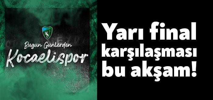 Misli.com 2. Ligi'nde mücadele eden Kocaelispor bugün Play Off yarı