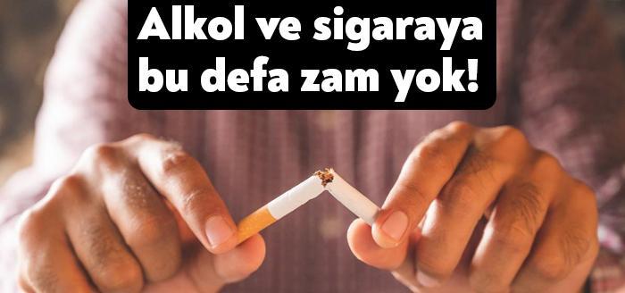 Sigara, alkollü içkilerden alınan ÖTV Temmuz-Aralık arasında değişmeyecek.
