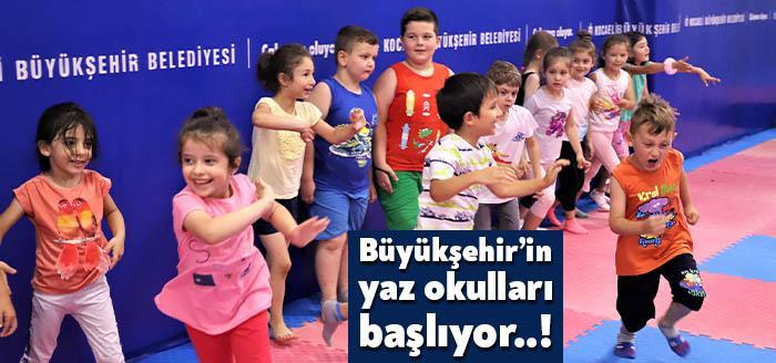 Kocaeli Büyükşehir Belediyesi ücretsiz Spor Okulları’nda faydalı ve eğlenceli aktivitelerle