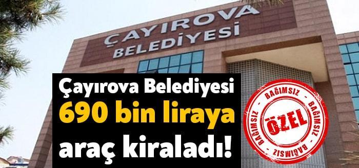 Kocaeli’nin Çayırova ilçesinde Ak Partili Çayırova Belediyesi 1 yıllık araç