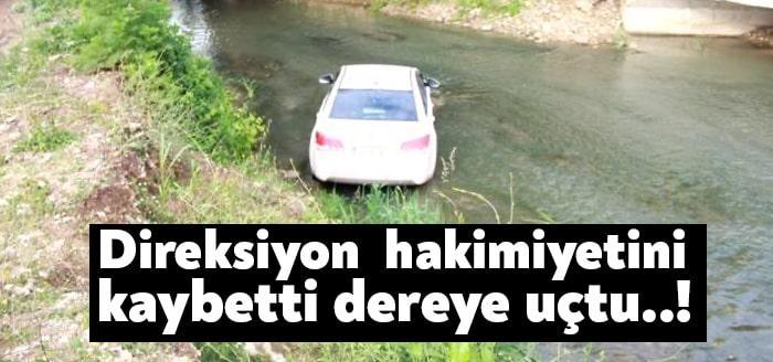 Kocaeli'de seyir halindeki araç sürücüsünün bir anda direksion hakimiyetini kaybetmesi