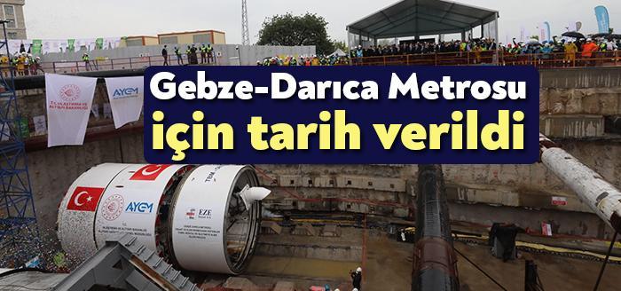 Gebze Organize Sanayi Bölgesi- Darıca Sahil Metro Hattı TBM Başlangıç