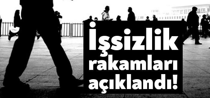Türkiye genelinde 15 ve daha yukarı yaştaki kişilerde işsiz sayısı