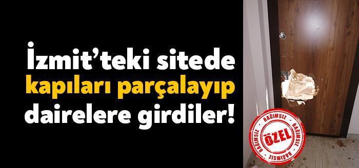 İzmit Hatipköy Mahallesi’nde yer alan bir siteye giren kimliği belirsiz