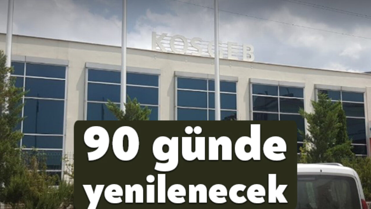 Kosgeb Kocaeli Bati Mudurlugu Yenilenecek