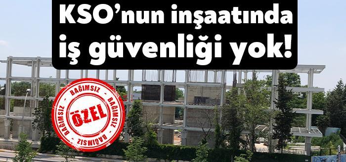 Kocaeli Sanayi Odası’nın inşası devam eden 3 katlı binasında iş