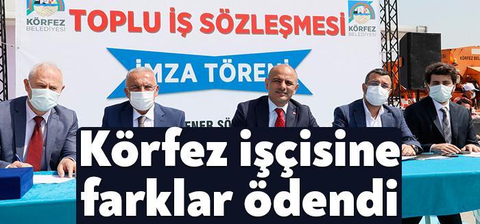 Körfez Belediyesi’nde çalışan KÖRPAŞ ve kadrolu işçiler ile geçtiğimiz ay