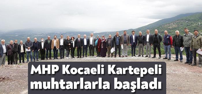 MHP Kocaeli İl Başkanı Aydın Ünlü, ilçelerde muhtarlarla bir araya