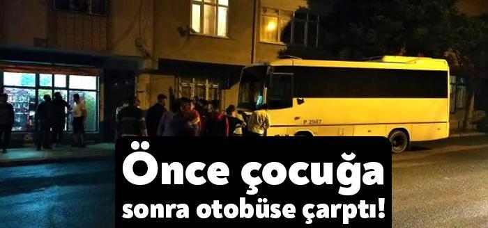 Kocaeli'nin Darıca ilçesinde seyir halindeyken yola çıkan çocuğa çarpan otomobil,