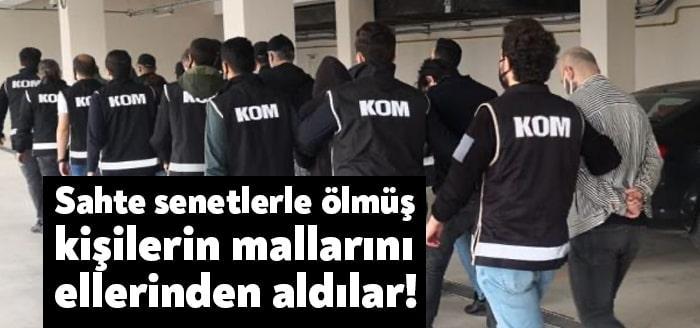 Bursa merkezli Kocaeli dahil 4 ilde, vefat etmiş ve mirasçısı