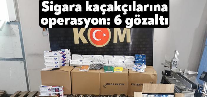 Kocaeli Emniyet Müdürlüğü ekipleri tarafından Gebze’de kaçak tütün ve sigara