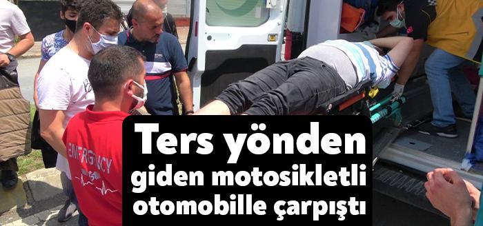 Darıca'da ters yönde seyir halinde olan bir motosiklet sürücüsü, o