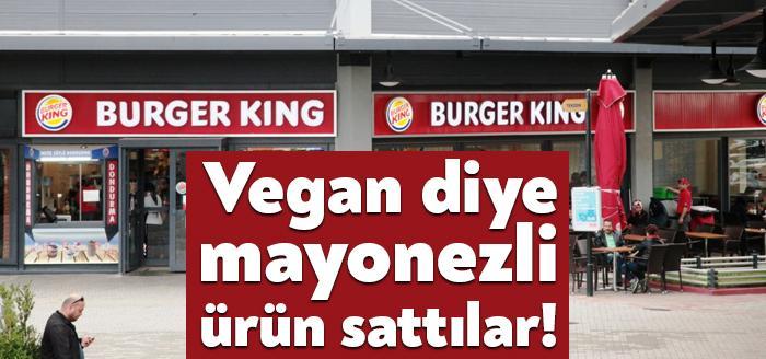 Kocaeli'nin İzmit ilçesinde hizmet veren Burger King'ten alışveriş yapan vegan