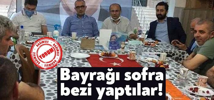 AK Parti Gebze İlçe Teşkilatı’nın Arapçeşme Mahallesi’nde masalara serilen Türk