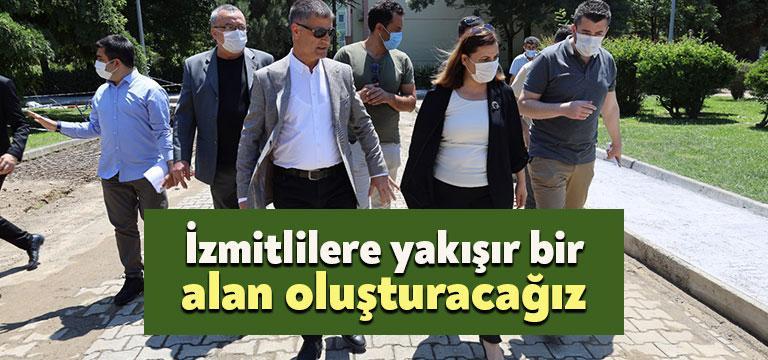 İzmit Belediye Başkanı Av. Fatma Kaplan Hürriyet, Yahyakaptan Mahallesi’nde yapımı