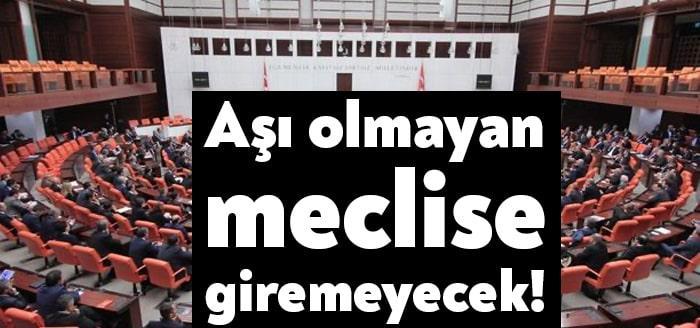 TBMM'ye girişlere ilişkin yeni kararlar alındı. Buna göre, corona aşısı