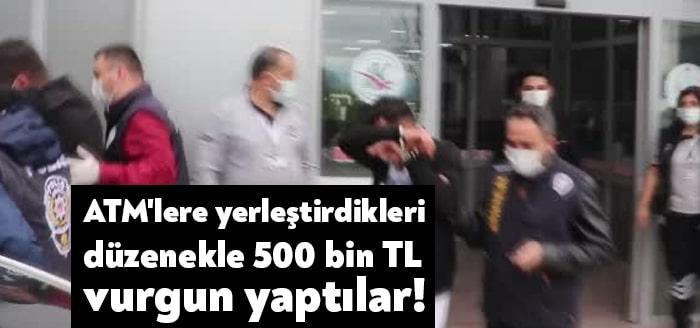 Kocaeli ve İstanbul'da banka ATM'lerine yerleştirdikleri aparatla vatandaşların kredi kartlarını