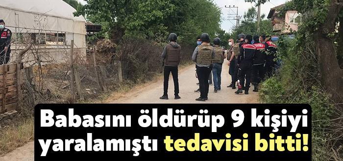İzmit Bayraktar Mahallesinde, babasını öldürüp 3’ü asker olmak üzere 9
