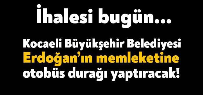 Kocaeli Büyükşehir Belediyesi Cumhurbaşkanı Recep Tayyip Erdoğan’ın memleketi Rize’nin Güneysu