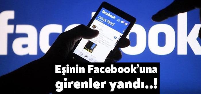 Boşanma davası süren kocasının Facebook hesabına girerek, ailesiyle yaptığı yazışmaları