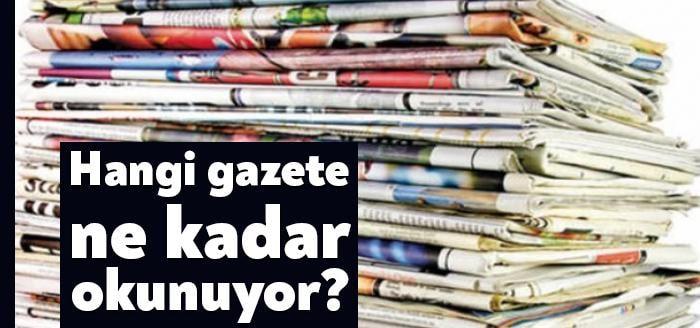 30 Mayıs - 6 Haziran haftasına ait gazetelerin satış rakamları