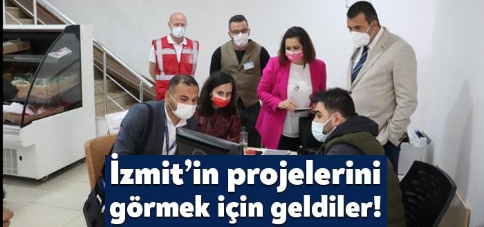 İstanbul’un ilçe belediyelerinden gelen heyet, İzmit Belediyesi tarafından hayata geçirilen