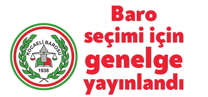İçişleri Bakanlığı 81 İl Valiliğine “Baro Genel Kurulları” konulu genelge