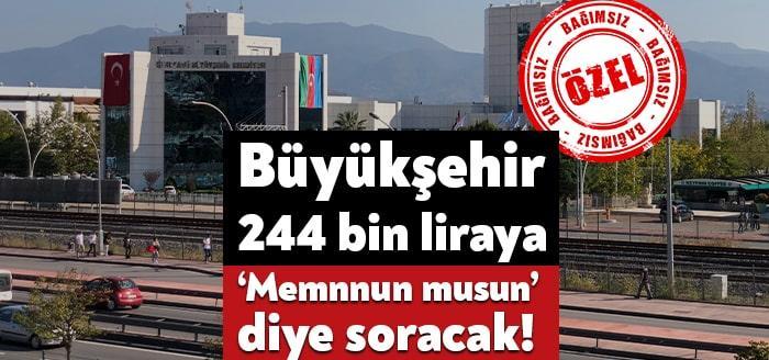 Kocaeli Büyükşehir Belediyesi kent genelindeki vatandaşların belediye hizmetlerinden memnuniyeti ölçmek