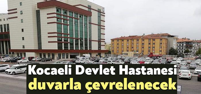 Kocaeli Devlet Hastanesi’nin çevre ve istinat duvarı yapımı işi için