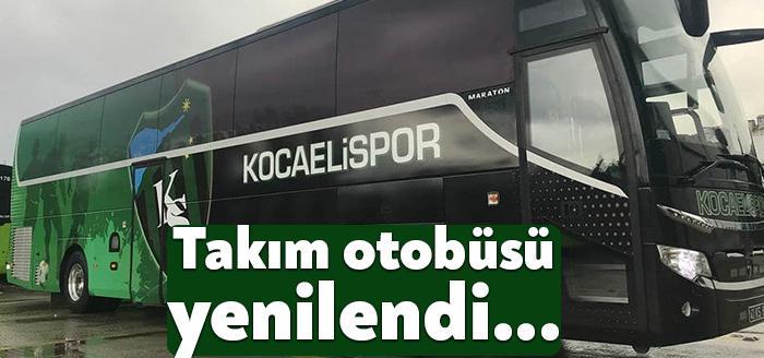Yeni giydirmesi yapılan Kocaelispor takım otobüsü, 2021-2022 sezonunda Kocaelispor'u şampiyonluğa taşıyacak.