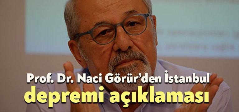 Bilim Akademisi Üyesi Prof. Dr. Naci Görür, İstanbul'da meydana gelen