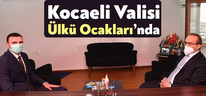 Kocaeli Valisi Seddar Yavuz, Kocaeli Ülkü Ocakları'nı ziyaret ederek Ocak