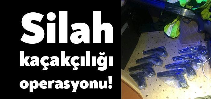 Kocaeli Emniyet Müdürlüğü ekipleri tarafından 3 ilde düzenlenen silah kaçakçılığı