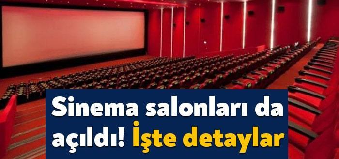 Sinema salonları açıldı. Alınan karara göre, pazar günleri hariç, 07.00