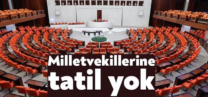 1 Temmuz'da tatile girmesi gereken Türkiye Büyük Millet Meclisi'nin çalışmalarına