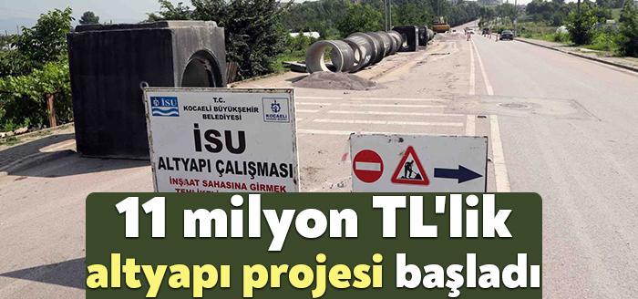 Kocaeli Büyükşehir Belediyesi İSU Genel Müdürlüğü Başiskele ilçesinde altyapı ve