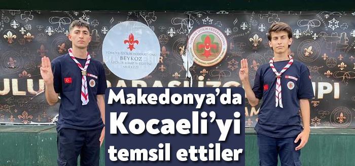 İzmit Belediyesporlu izciler, Bilal Kurt ve Ahmet Alphan Makedonya’da düzenlenen