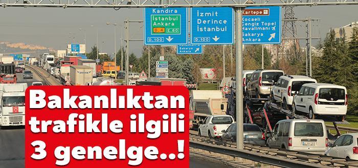 İçişleri Bakanlığı tarafından illere, trafik kazalarının önlenmesine yönelik yol haritasını