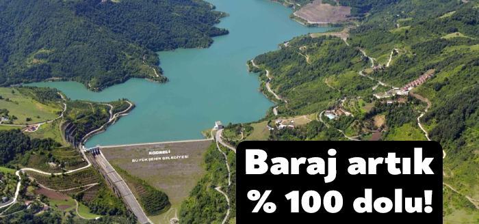 Kocaeli’nin büyük bölümünde su ihtiyacını karşılayan Yuvacık Barajı tam doluluk