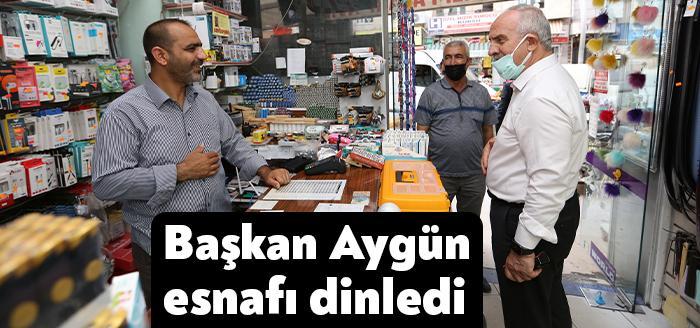 Derince Belediye Başkanı Zeki Aygün, ilçe genelindeki sürdürdüğü esnaf ziyaretlerine