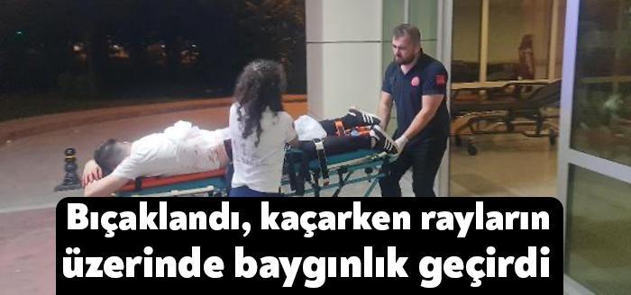 İzmit'te kavga ettiği kişiler tarafından bacağından bıçaklanan Eren B.(26), kaçarken