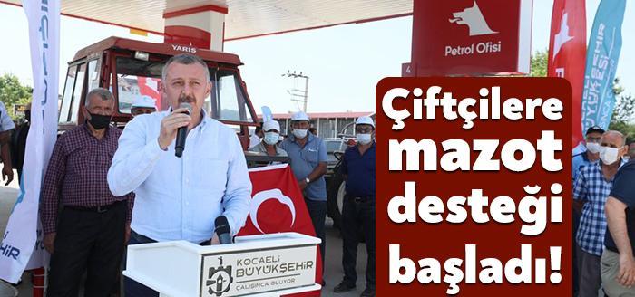 Büyükşehirden çiftçilere 2 milyon litre akaryakıt desteği!