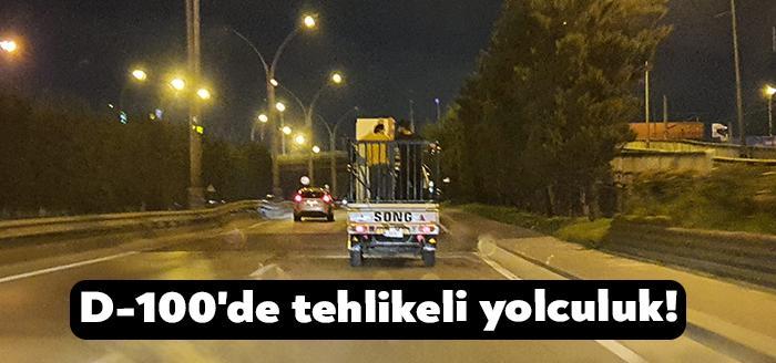 Kocaeli'nin İzmit ilçesinde D-100 karayolu üzerinde önceki akşam bir kamyonetin